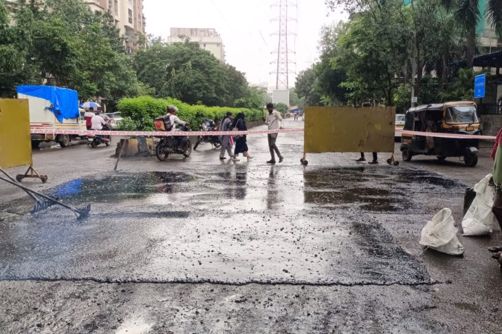 Mira-Bhayandar Launches War-Level Operation To Fill Potholes