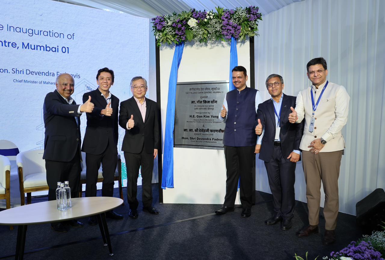 Fadnavis, Singapore Deputy PM Inaugurate CapitaLand Data Centre in Navi Mumbai
