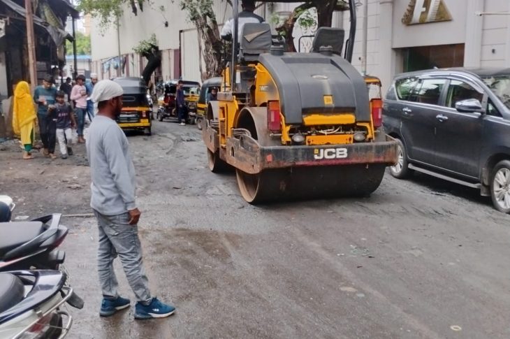 SRA Developer Booked For Pumping Rainwater Onto Road In Oshiwara