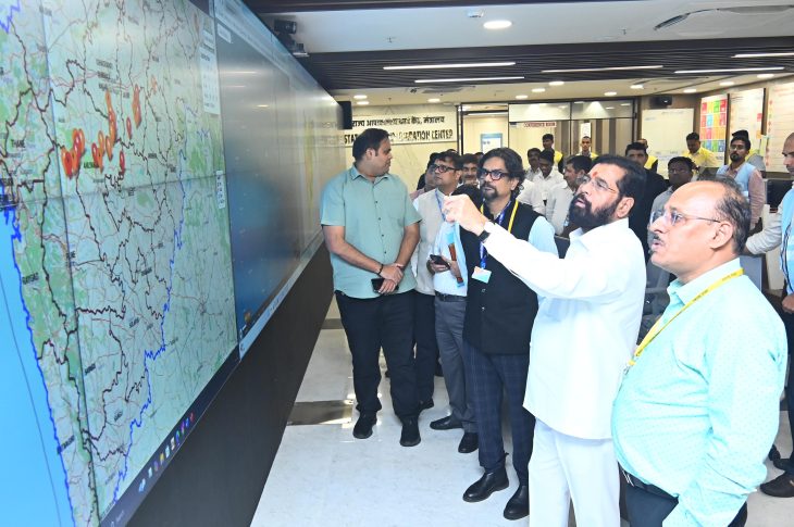 Deputy CM Eknath Shinde Reviews Flood Situation, Orders Airlift Of 40 Villagers In Beed