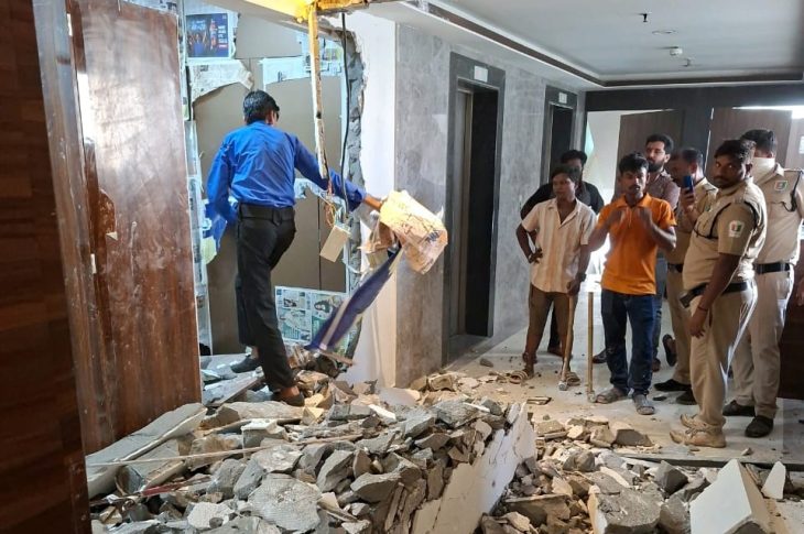 Demolition Drive In Ghansoli Targets Illegal Construction